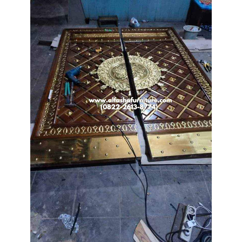 jual pintu masjid nabawi lapis kuningan boyolali