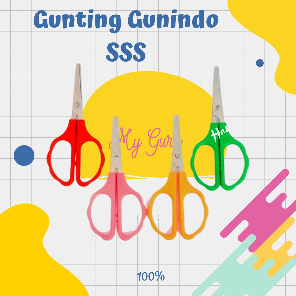 

[PCS] GUNTING GUNINDO SSS SIZE KECIL ALAT PEMOTONG KERTAS / SCISSORS