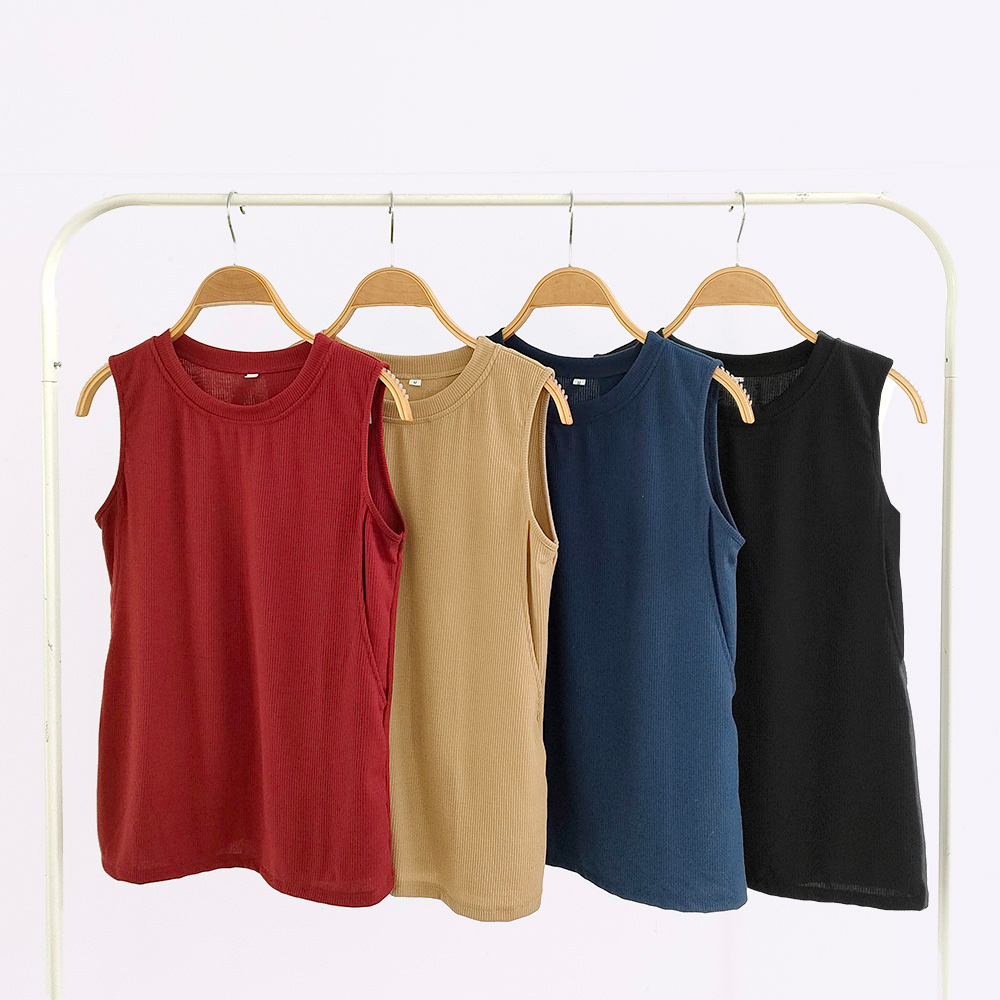 HUG - Inner Knit Menyusui Singlet Tanktop Rajut Basic