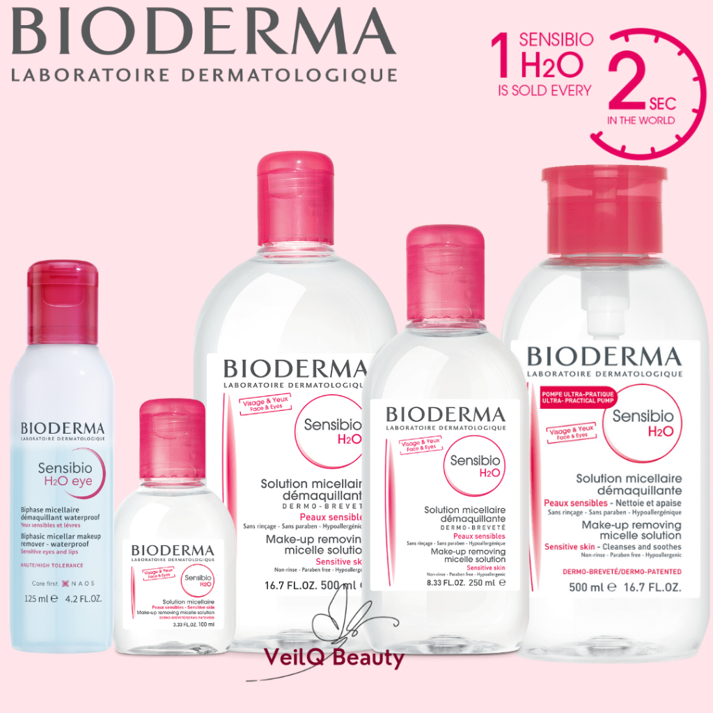 Bioderma Sensibio H2O Micellar Water Makeup Remover Pembersih Wajah Cuci Muka Miceller