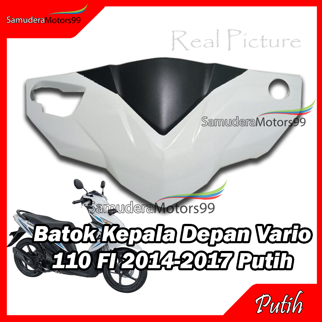 Batok Kepala Depan Vario 110 FI 2014-2017 / Cover Batok Depan PUTIH