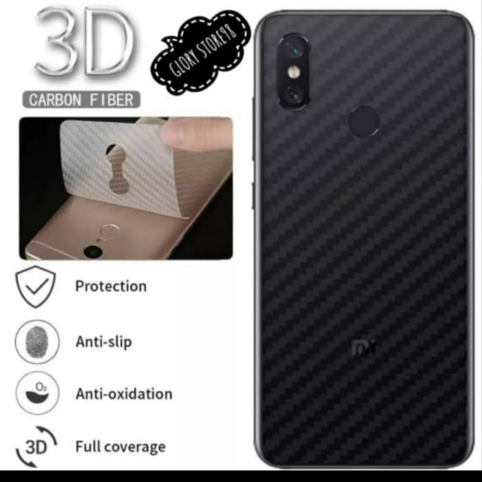 XIAOMI MI8 MI8 LITE ANTI GORES SKIN KARBON BELAKANG ANTI JAMUR SCREEN GUARD PROTECTOR