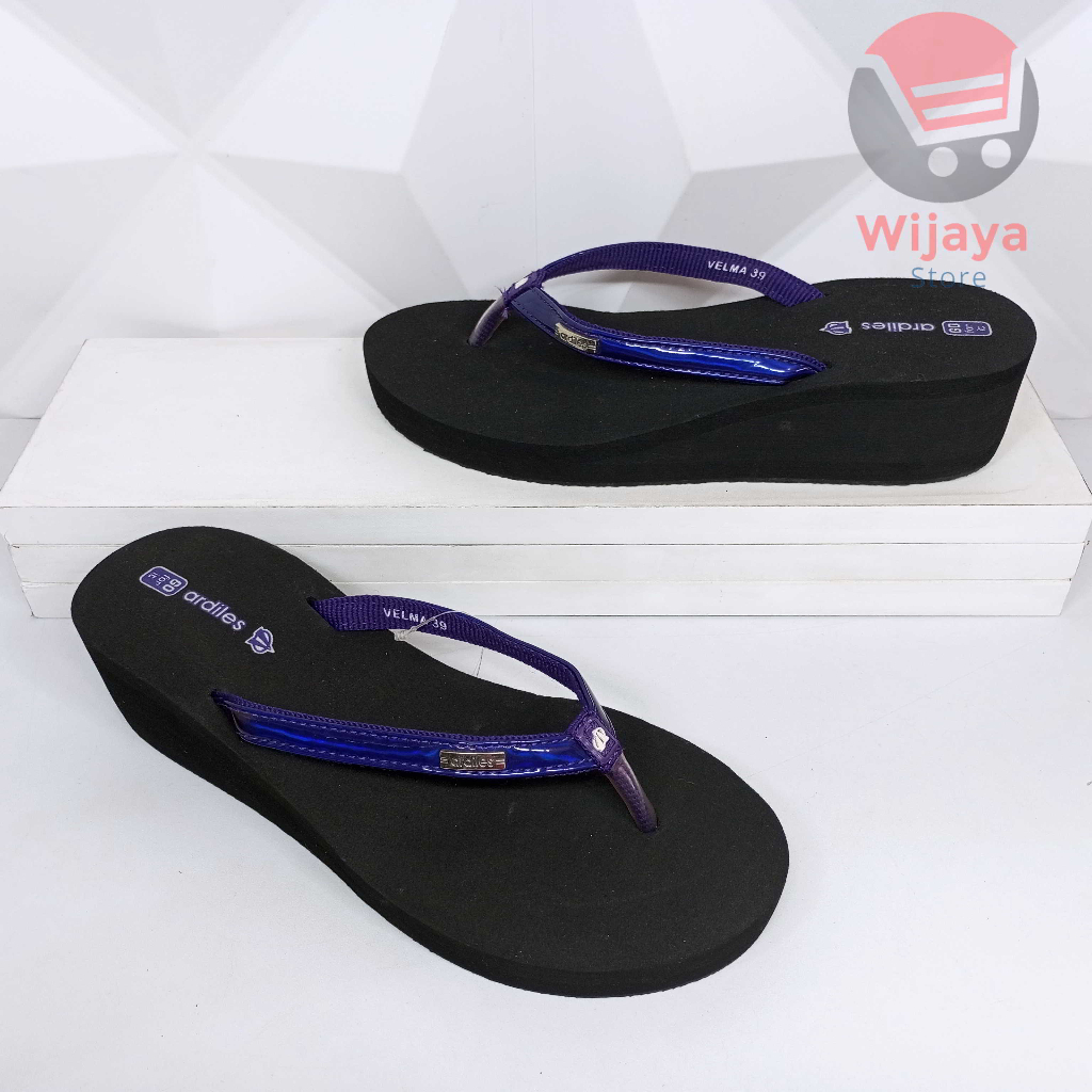 Ardiles VELMA Sandal Wedges Jepit Wanita Sendal Cewek Perempuan Berkualitas