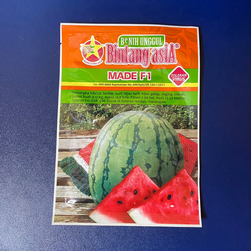 Benih Semangka Made F1 20gram Saset Bintang Asia
