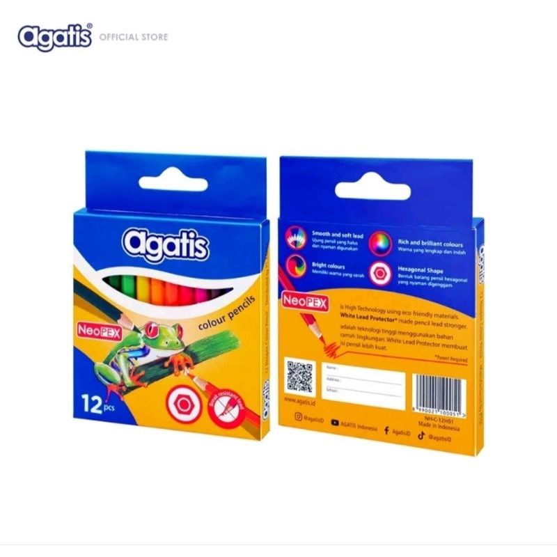 

AGATIS NEOPEX Pensil Warna 12 Pendek