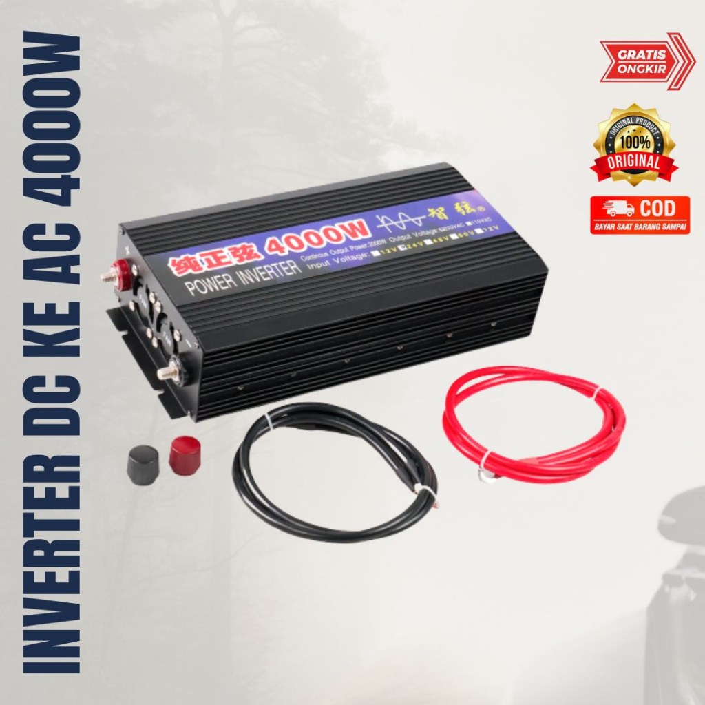 Inverter Pure Sine Wave Car Power Inverter DC 24V to AC 220V 4000W - SY4000 - Inventer Sunyima DC 24