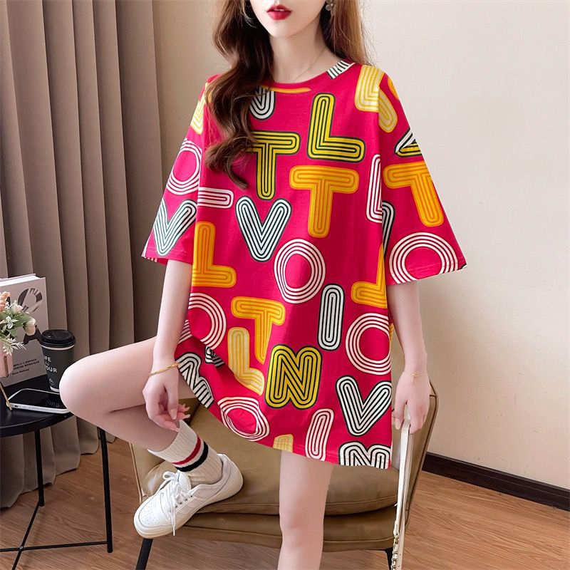 THISTLE - Oversize Tee Tshirt Wanita Model Longgar Motif Tulisan VTO New