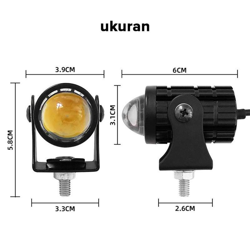 PROMO laser foglamp d2 superbright high low mini driving lampu tembak laser BONUS SAKLAR