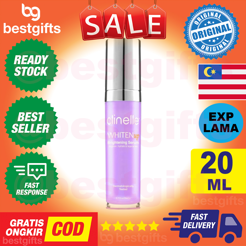 CLINELLE WHITENUP BRIGHTENING SERUM WAJAH KULIT KUSAM DAN MUDAH DISERAP 20 ML