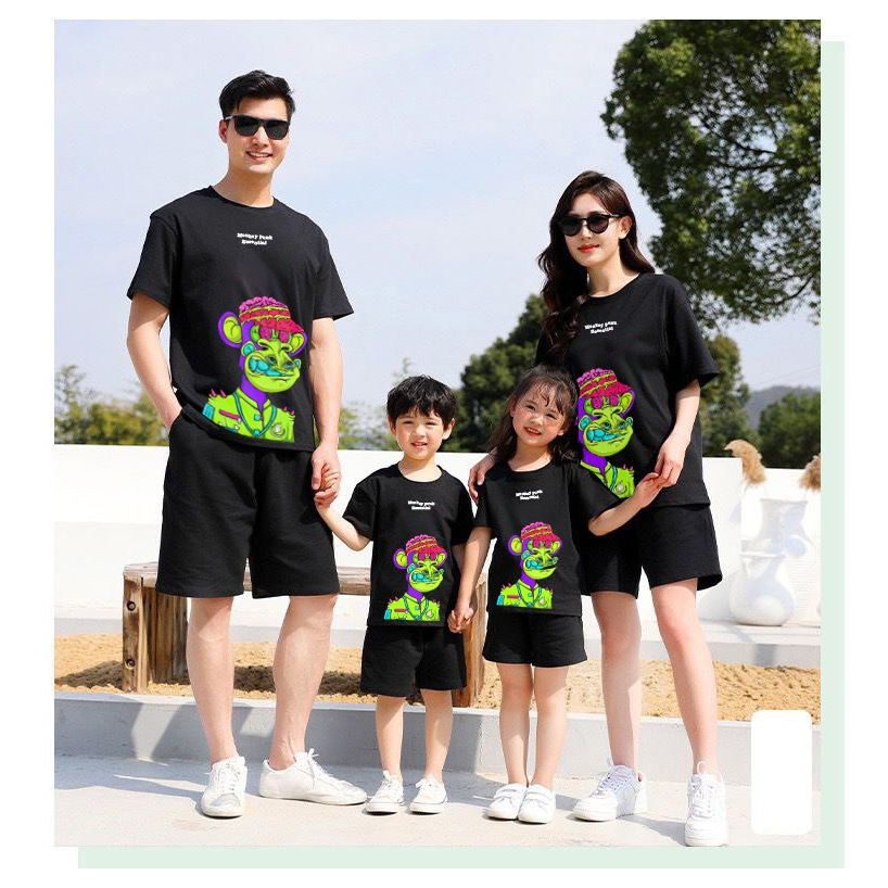 Mokokomo T-shirt Baju Couple Keluarga MP02 Kaos Couple Atasan Couple Keluarga