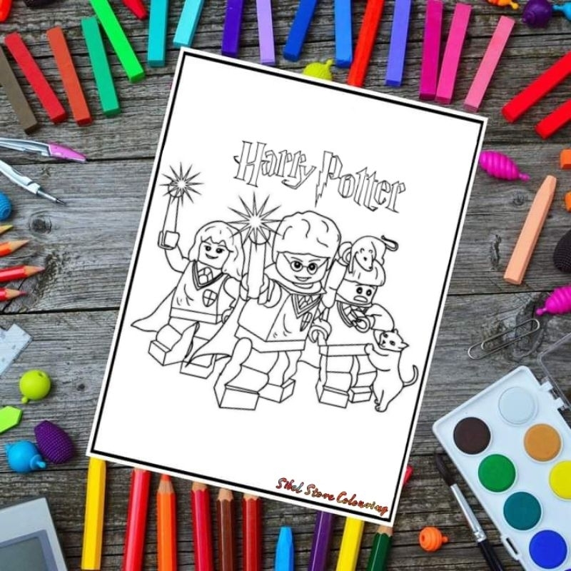 

Kertas Mewarnai Gambar Anak Tema Lego Harry Potter / Kertas Gambar (10 Lembar Gambar)