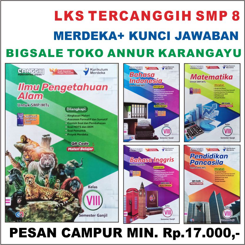 Lekpitx LKS SMP 8 TERCANGGIHBig * Kunci Jawaban Kelas 8 Modul CANGGIH BIG SALE Kurikulum Merdeka Soa