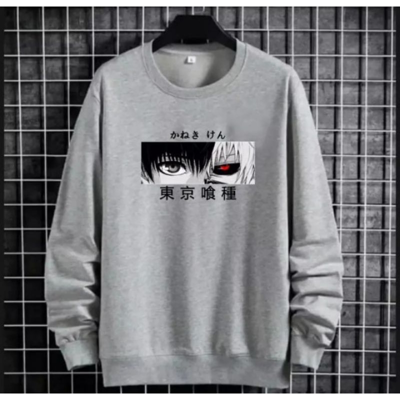 Sweater Crewnek Red eyes Sweater Anime keren