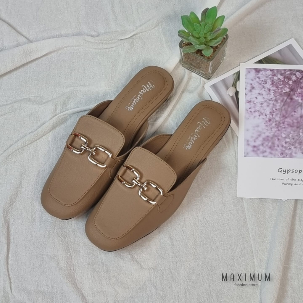 R9 MAXIMUM Loisa Sepatu Flatshoes Wanita Fellice Mules