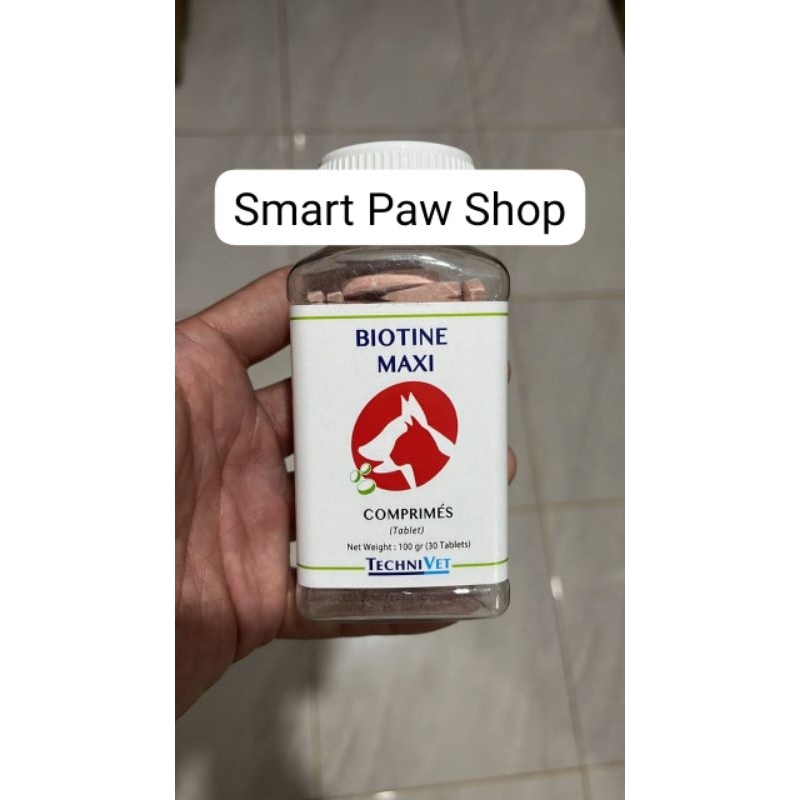 Biotine Maxi isi 30 Tablet - Vitamin Premium Bulu Anjing Kucing