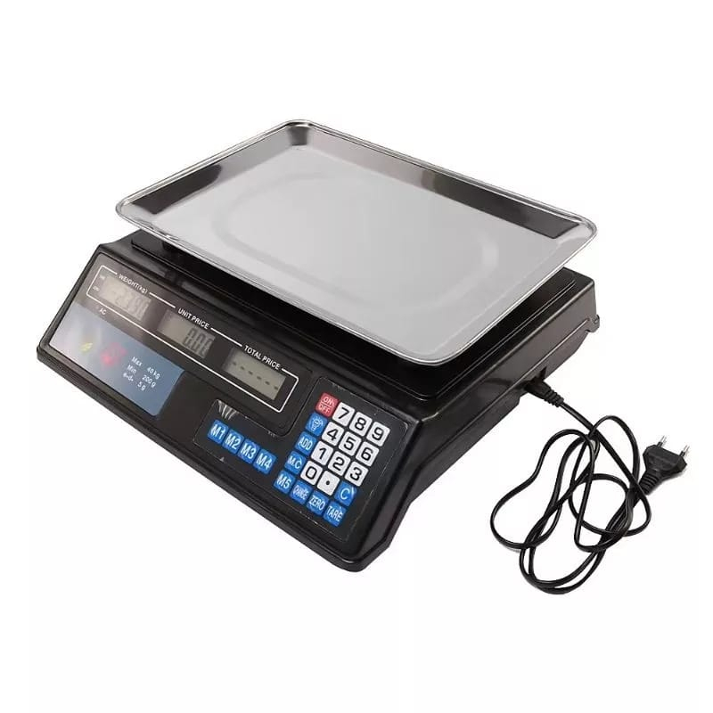 TIMBANGAN BUAH DIGITAL 40 KG/DIGITAL COMPUTING SCALE 40KG DOUBLE DISPLAY