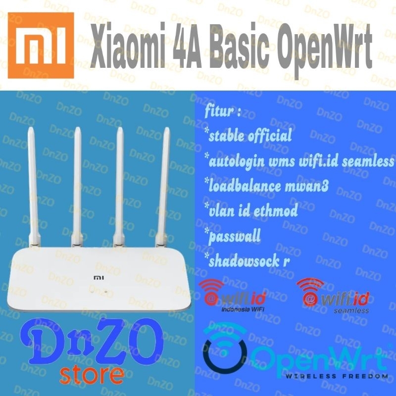 mi4a basic 100mbps openwrt loadbalance autologin wms wifi.id seamless xiaomi r4ac router mi 4a Dual 