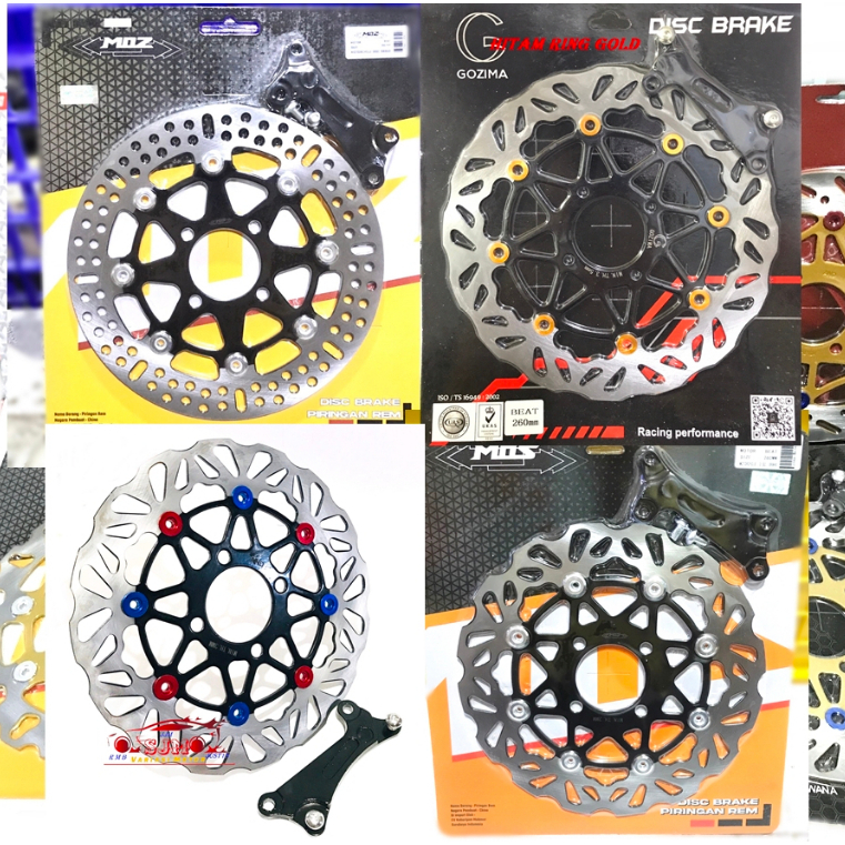 PIRINGAN DEPAN 260MM BEAT F1-SCOOPY-GENIO-VARIO 110 F1-VARIO TECNO 125-VARIO 125 ESP F1-VARIO 150 LAMA-BEAT INJEKSI-SPACY F1-BEAT ESP F1 NEW-BEAT POP-BEATSTREET-BEAT F1 NEW  DISK CAKRAM DEPAN MODEL DAYTONA UKURAN 260MM