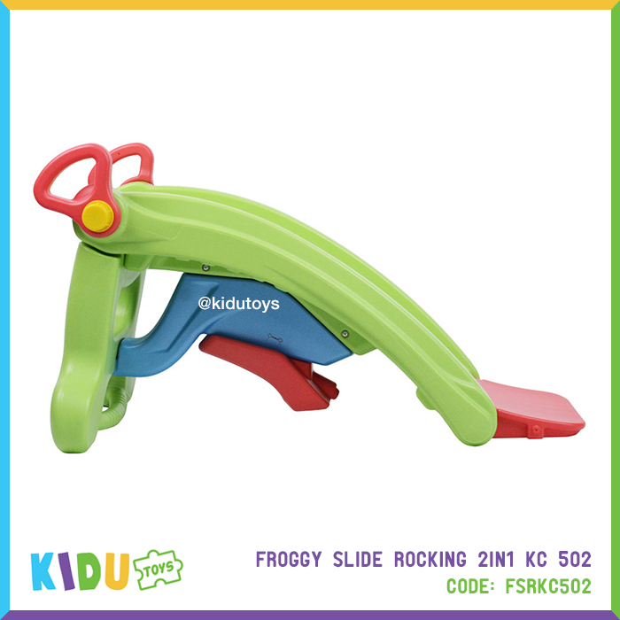 Mainan Anak Prosotan  Kuda Kudaan Froggy Slide Rocking 2 in 1 KC 502 Kidu Toys