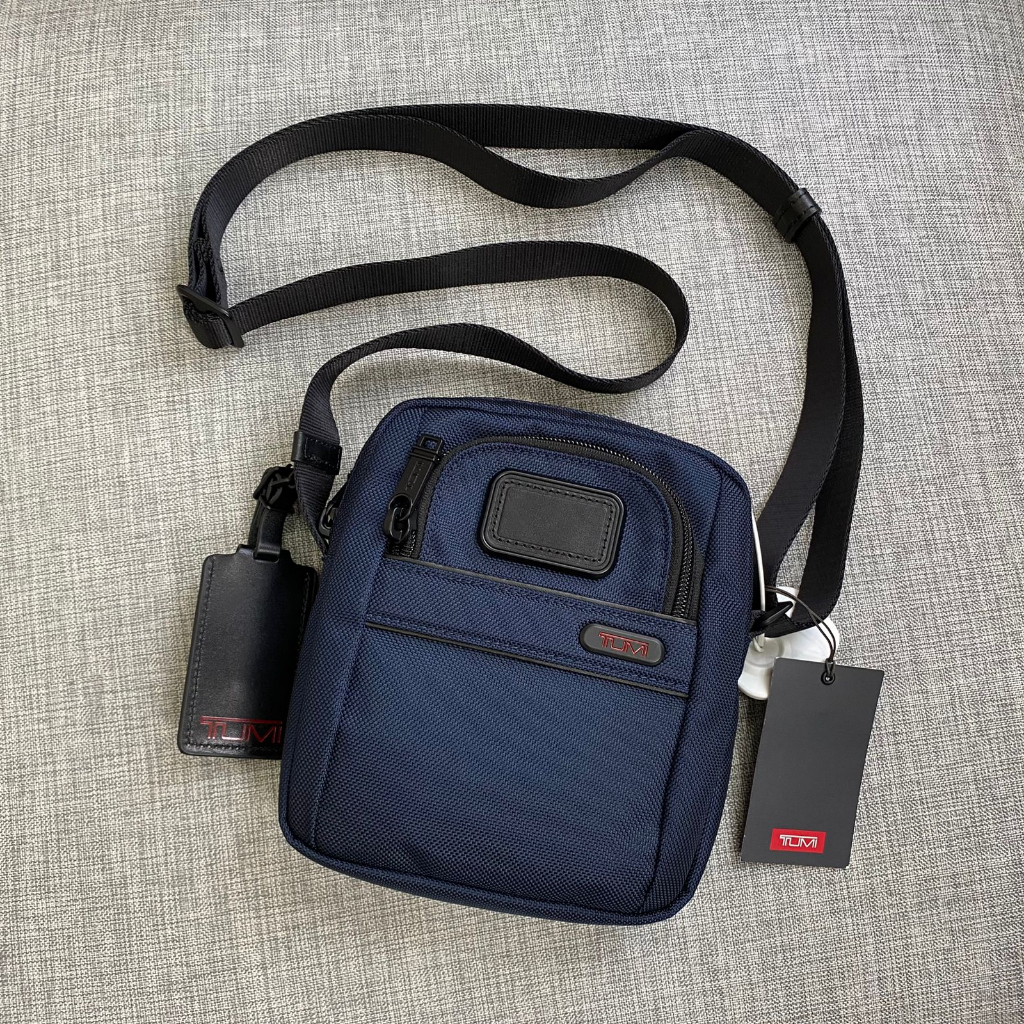 tas BRANDED small crossbody kanvas navy
