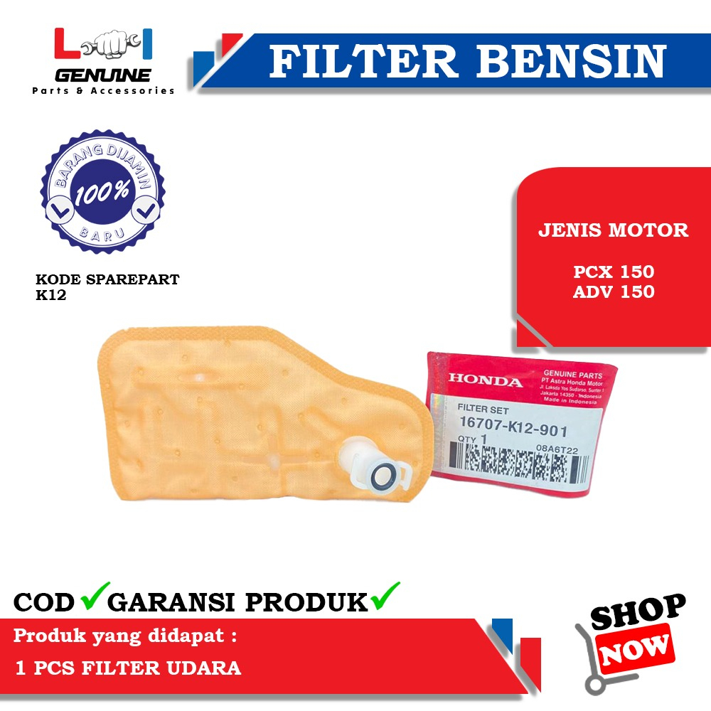 -LOI- FILTER BENSIN/PAMPERS BENSIN PCX 150, ADV 150 K12