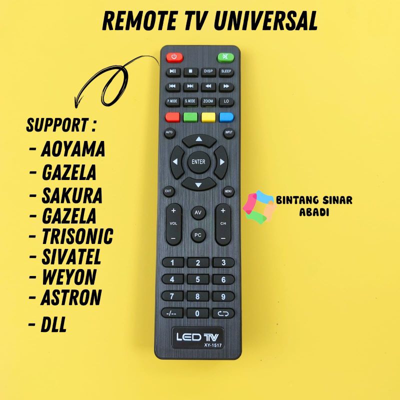 REMOTE TV SAKURA WEYON SIVATEL ANIMAX GAZELA AOYAMA LCD LED TV CINA