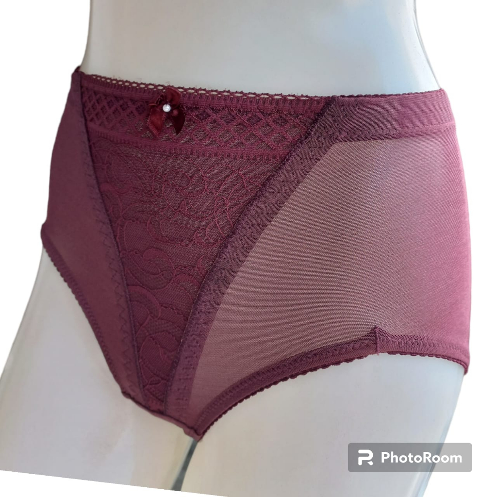 FIORI Panty BERNADET Ver 03 MAROON | Celana Dalam Korset Maxi Penutup Perut