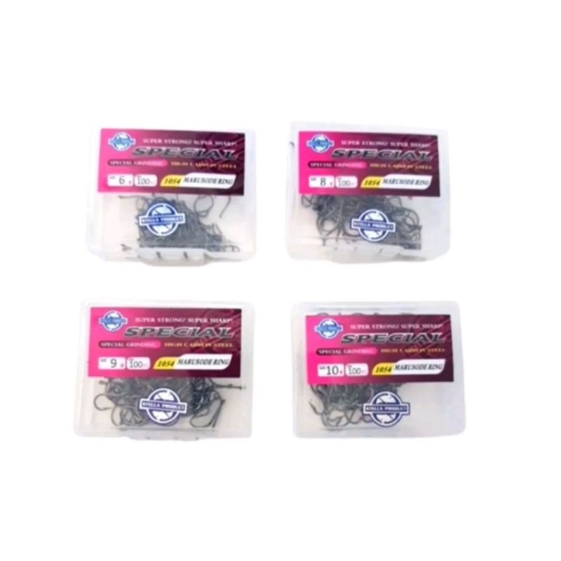 Ready Termurah Mata Kail Pancing Marusode Stella 1054 Kotak Isi 100