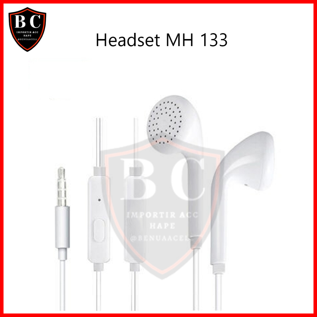 HEADSET MH133 FOR SS - HANDSFREE JACK 3.5MM - HEADSET SUPERBASS