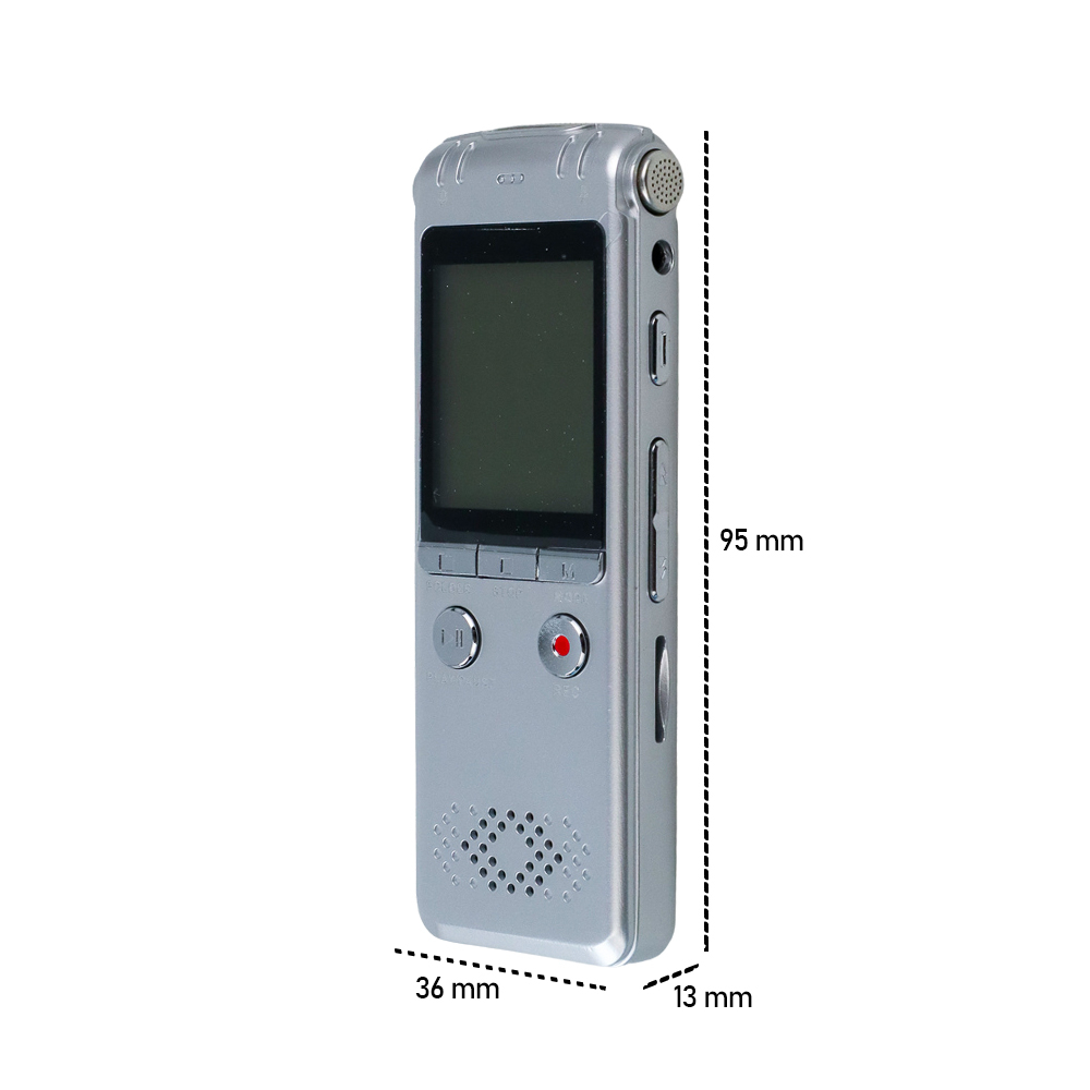 Perekam Suara HD Microphone Digital Voice Recorder 8GB - N131 - Silver