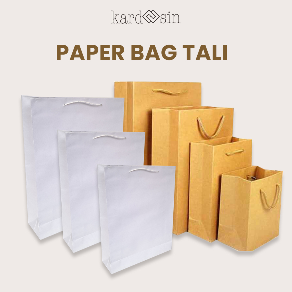 

PAPER BAG PAPERBAG TAS KERTAS PUTIH COKLAT WHITE KRAFT CRAFT BROWN RUSTIC VINTAGE KANTONG SOUVENIR KADO HAMPERS KUE ROTI BELANJA BAJU SABLON CUSTOM GIFT JOGJA YOGYA YOGYAKARTA SOLO DIY JAWA TENGAH