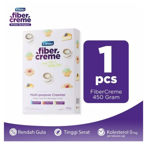 

Fiber Creme Ellenka 450gr - Multi Purpose Creamer Sehat Pengganti Santan