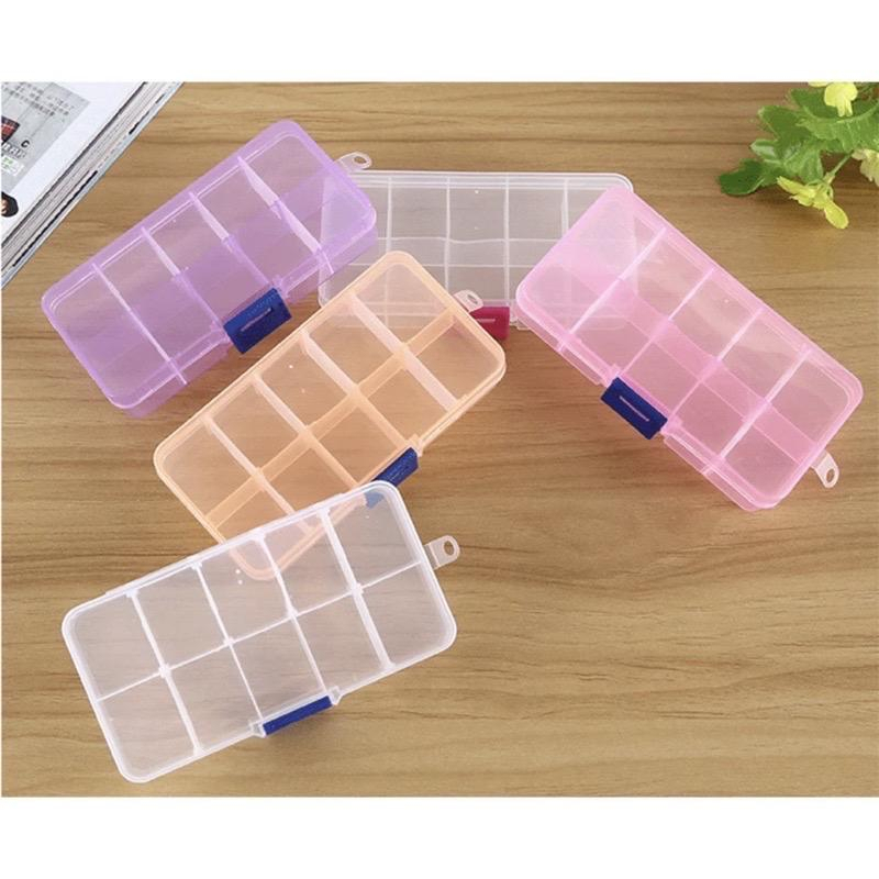 Tempat Kotak Manik Kotak Penyimpanan Serbaguna Box Sekat Plastik