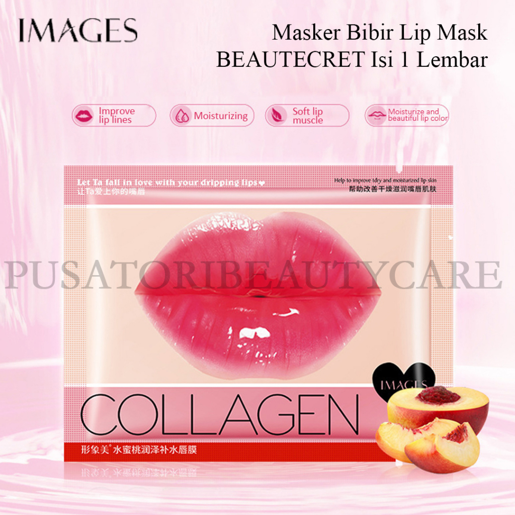 IMAGES Masker Bibir Lip Mask BEAUTECRET Isi 1 Lembar