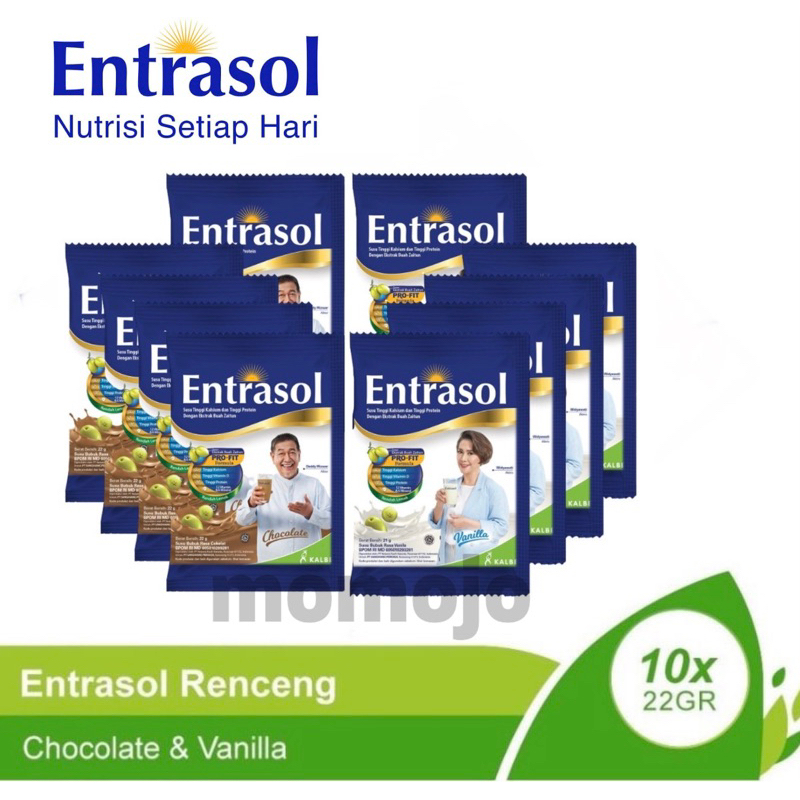 ENTRASOL Susu Bubuk Tinggi Kalsium Kemasan Sachet