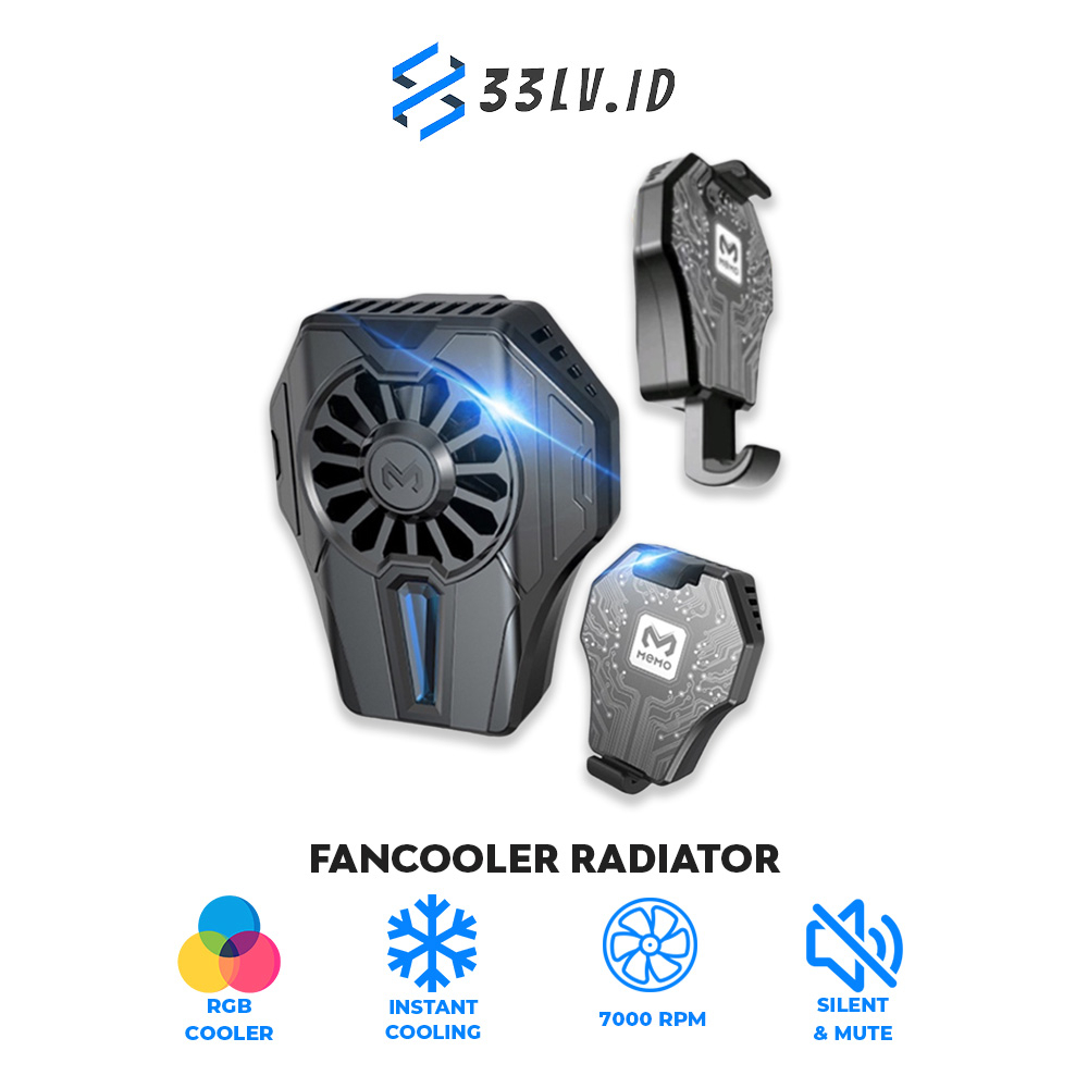 【33LV.ID】2 MODEL Memo Original  DL01/N2+ Fancooler Radiator Pendingin HP Coolingfan Gaming / Cooler Hp Funcooler