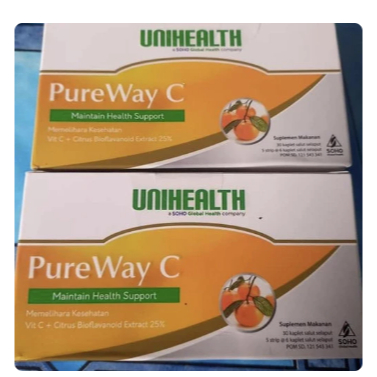 Vitamin C Terbaik 300mg | pureway c Original / UNIHEALTH