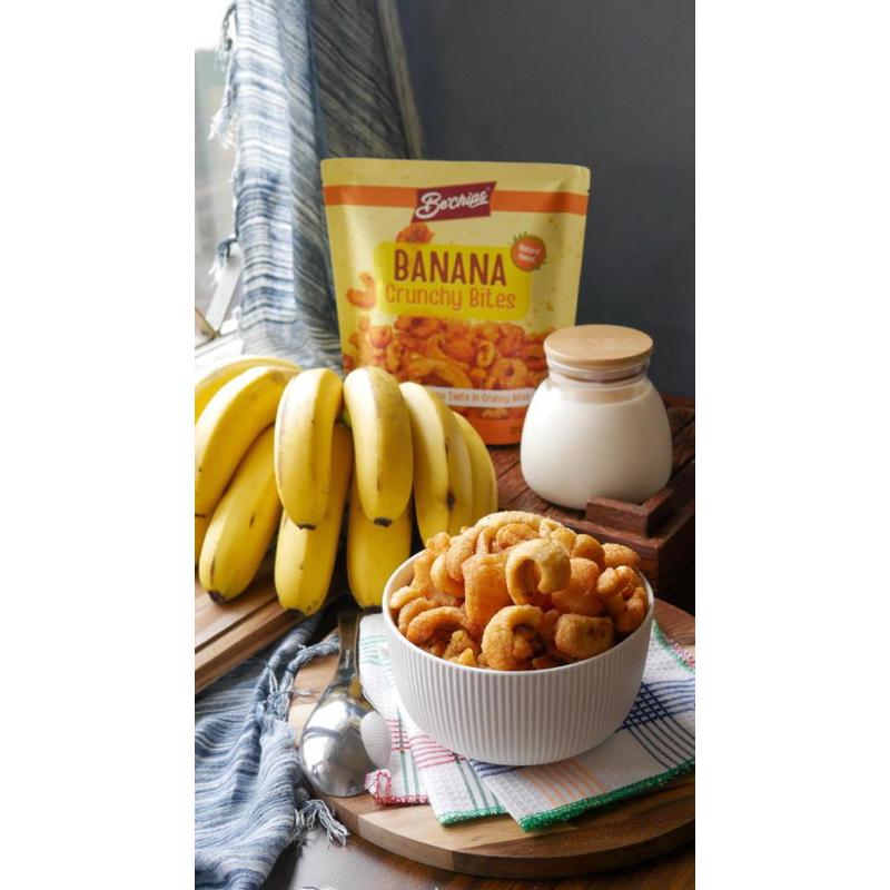 BECHIPS Banana Crunchy Bites / Rambak Pisang / Cemilan Pisang Diet