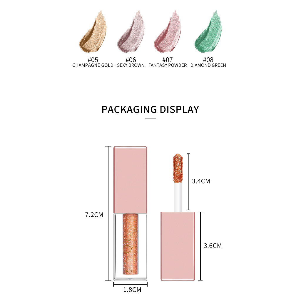 （COD）Sequin eye shadow liquid matte waterproof girl broken diamond eye shadow liquid eyeshadow eyeshadow focallure eyeshadow pallete eyeshadow murah