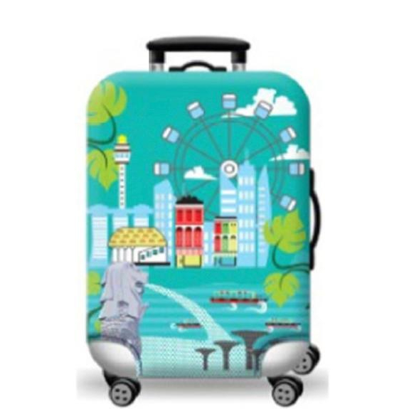 Sarung Koper Import Elastis Banyak Motif Elastic Luggage Cover - ELC01