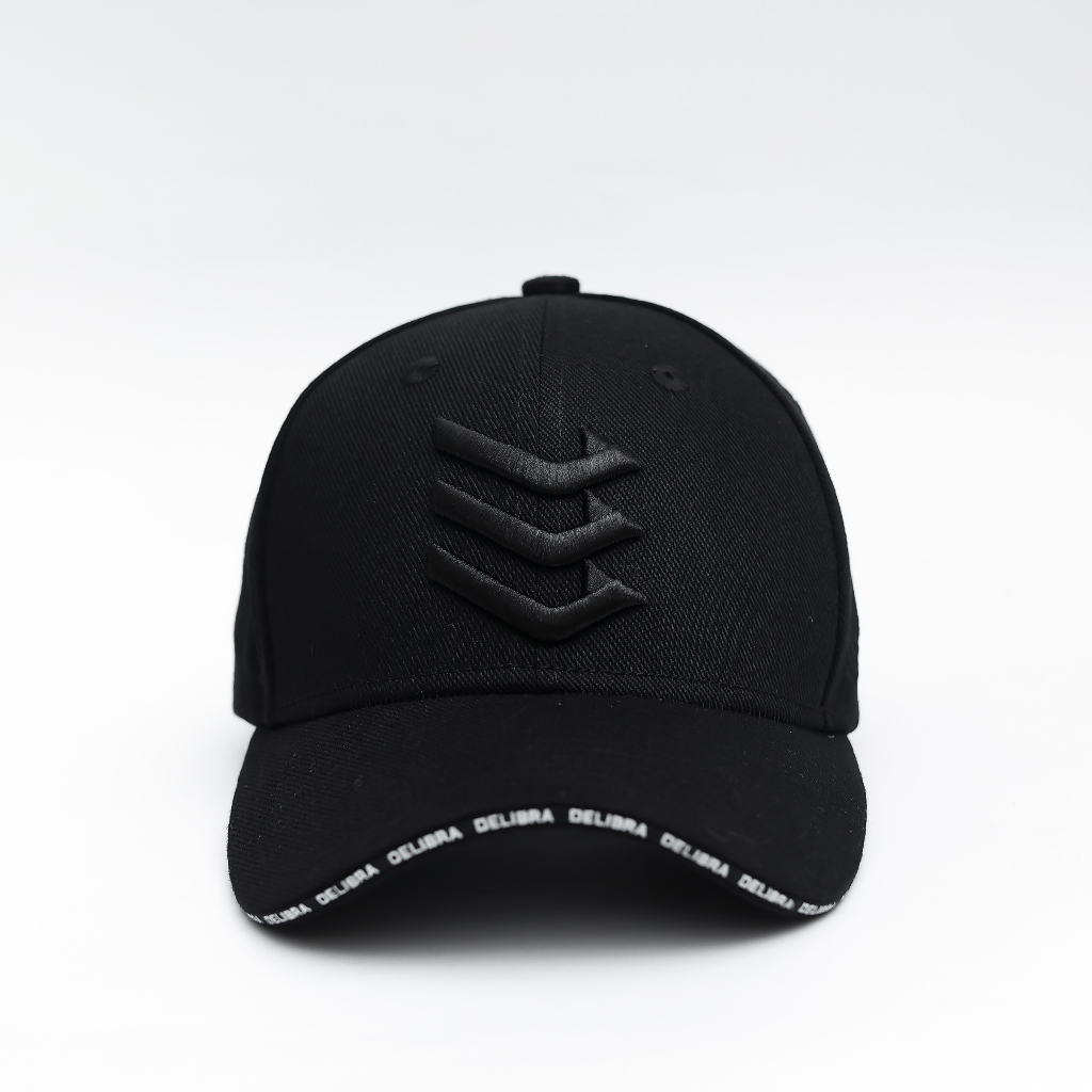Delibra Pria Polo Topi Baseball Pria Polos Hitam Bahan Katun