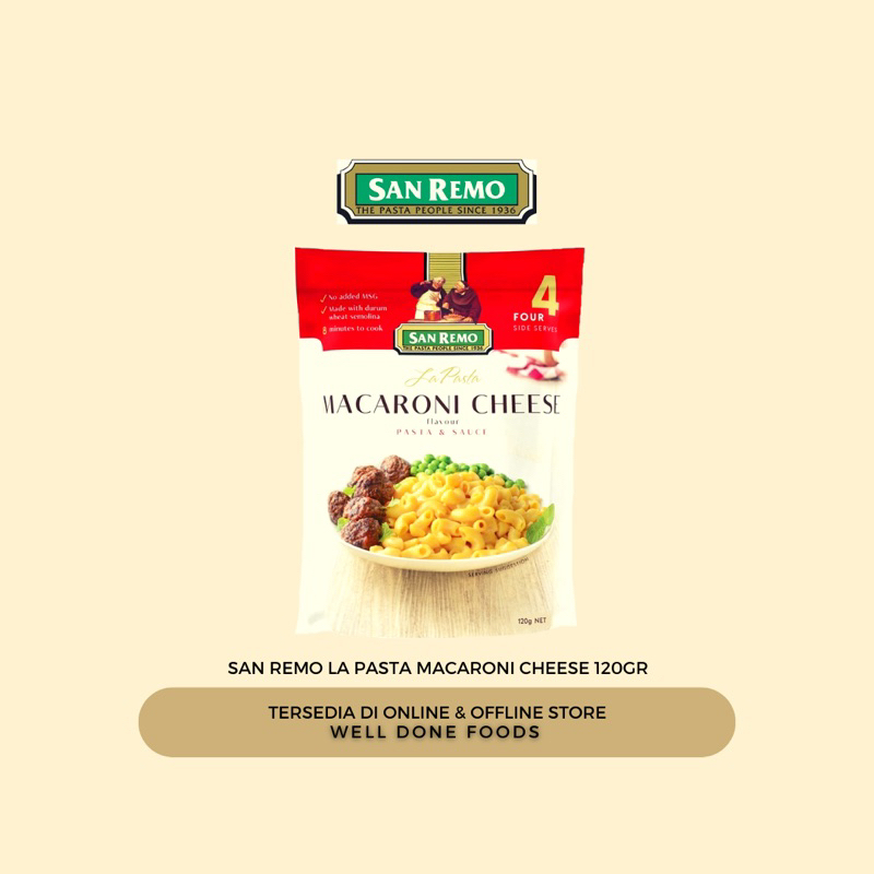 

San Remo La Pasta Macaroni Cheese 120gr