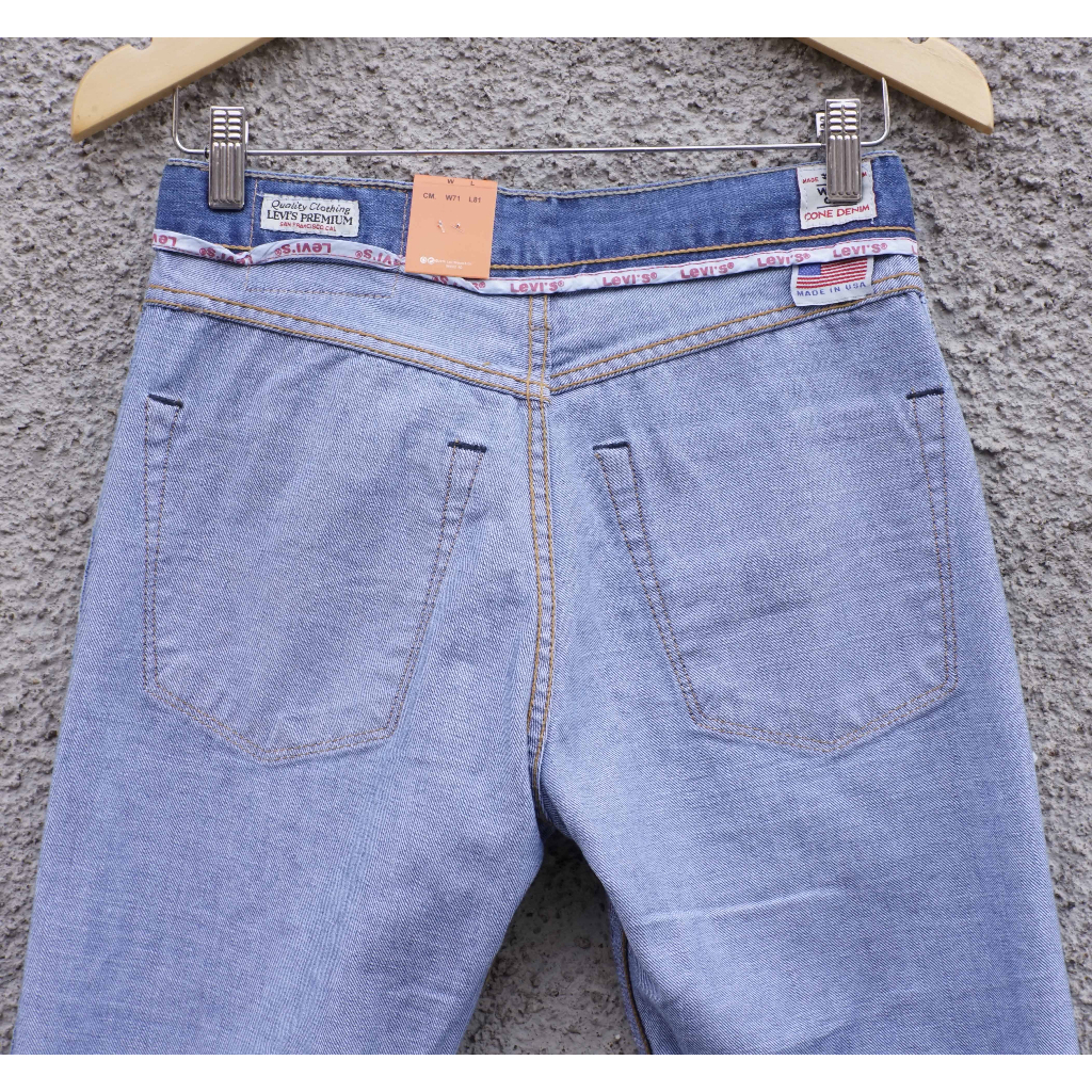 Levi's 501 Made in USA - Celana Jeans Pria - Bonus Paperbag