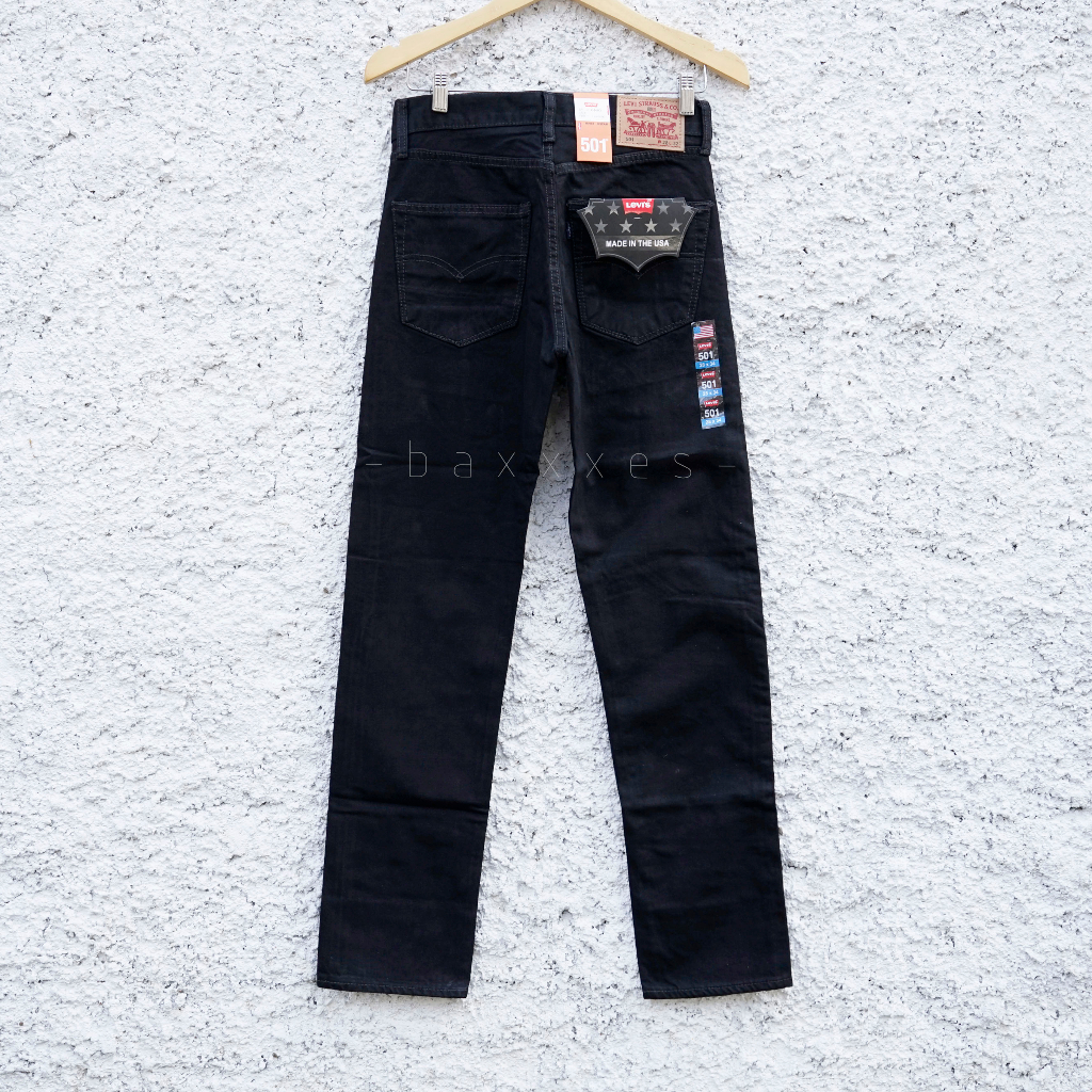 Levi's 501 Made in USA | Jeans Pria | Solid Black