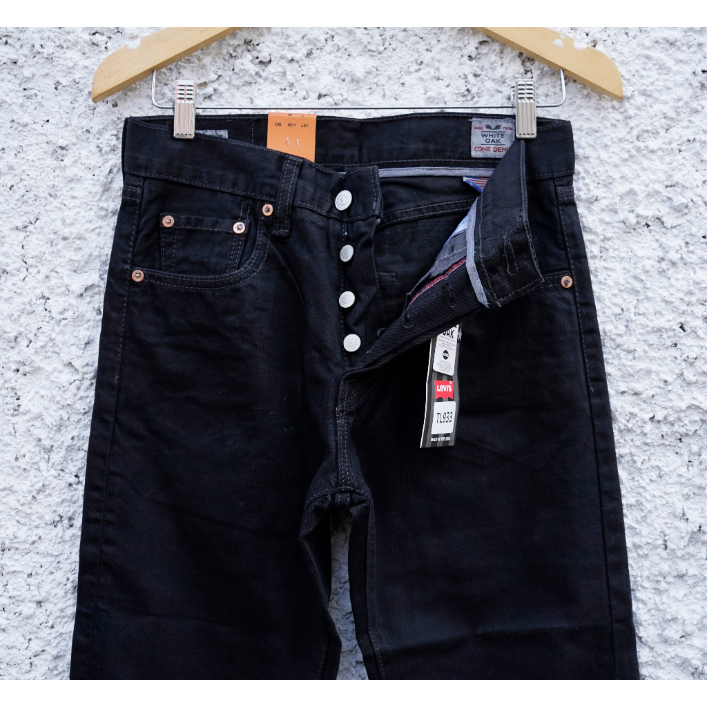 Levi's 501 Made in USA | Jeans Pria | Solid Black