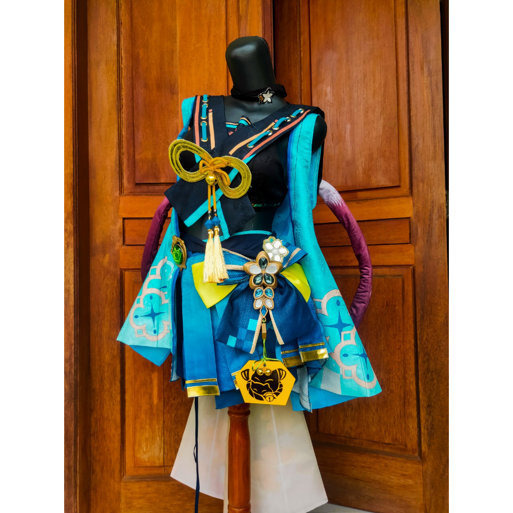 Bergaransi Genshin Impact Kirara Costume Cosplay Rental Fullset (Kostum Cosplay Genshin Impact