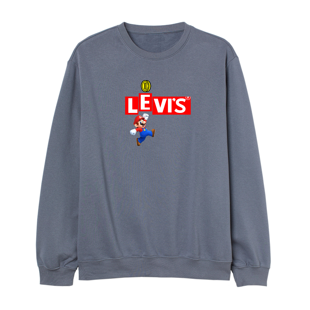 LEVIS Super Mario Crewneck Sweater Pria