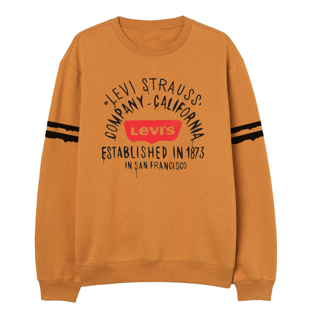 LEVIS Crewneck Sweater Pria Grafitty