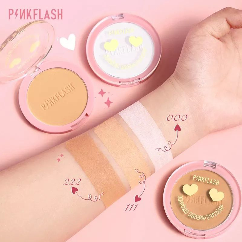 Lovefashion - Pinkflash OhMySelf Pressed Powder Long-lasting Matte Lightweight Oil Control Special Edition Bedak Padat