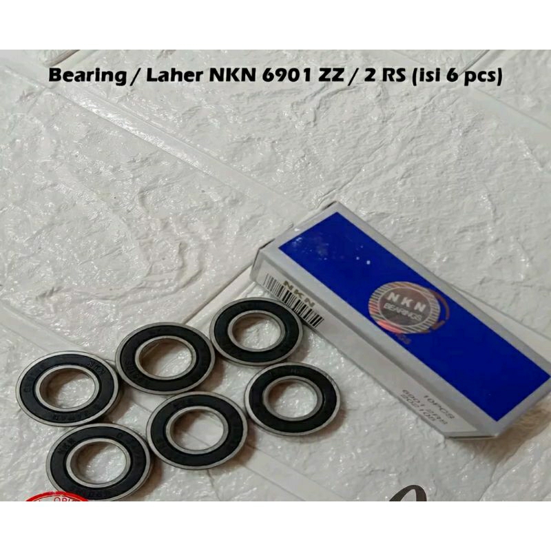 Bearing Laher 6901 2RS NKN Klaher Bosh Arm Yamaha Vixion semua tipe isi 6 biji